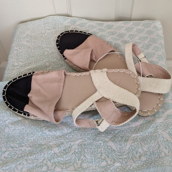 Zara Girls Cap Toe Espadrilles Shoes - Picture 1 of 6